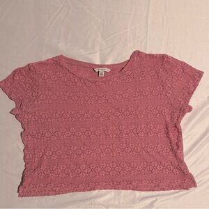 (L) American Eagle Lace Crop Top